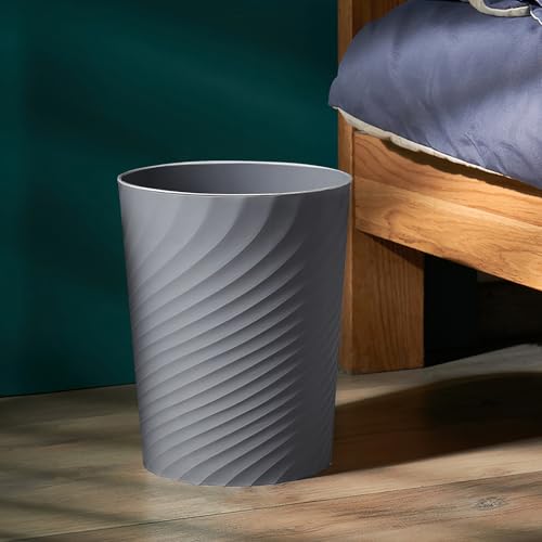 Small Bathroom Trash Can 1.8 Gallon Garbage Can Waste Basket Recycling Bin for Dorm Bedroom Office Kitchen,2 Pack Grey - color: Grey