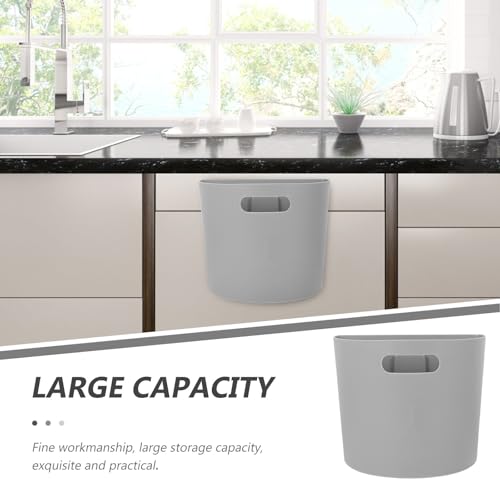 SUPVOX Wall Mounted Hanging Trash Can Plastic Waste Bin with Easy Installation and Smooth Surface for Kitchen and Bathroom Storage