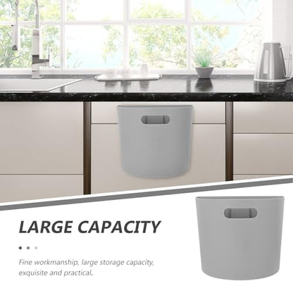 SUPVOX Wall Mounted Hanging Trash Can Plastic Waste Bin with Easy Installation and Smooth Surface for Kitchen and Bathroom Storage