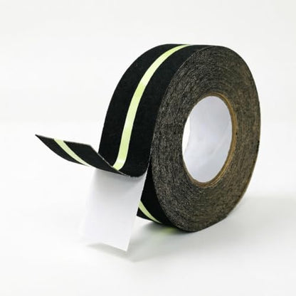 Anti Slip Tape 2" x 33',with Glow-in-the-Dark Strip, Heavy Duty Grip Tape Non Skid Traction Tape for Stairs Outdoor Steps Ramps Decks, Waterproof Tape for Indoor Bathroom Kitchen Garage Safety - size: 2" x 33ft Glow Strip