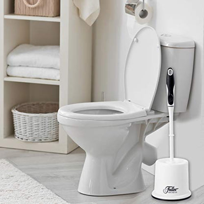 Fuller Brush Toilet Bowl Brush in Caddy Set – 16-Inch Long Handle – Heavy Duty Dome Tufted Bristles, Rubberized Non-Slip Grip, Bathroom, Rim, Trap Cleaner (Pack of 1) - size: 16" Bowl Brush