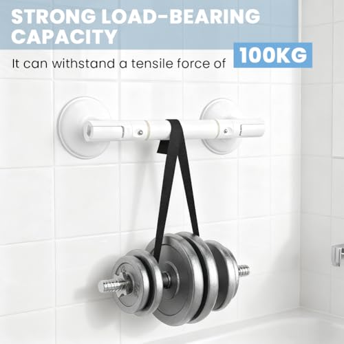 Grab Bars for Shower, 13.97 Inch Suction Shower Handles for Bathtubs and Showers fo-r Elderly, Bathroom Safety Bar fo-r Seniors, No Drilling(Color:White)