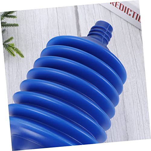 ULTECHNOVO High Pressure Toilet Plunger Professional Bellows Accordion Design for Removal Portable Bathroom Accessory Blue Ergonomic Grip for Comfortable Use