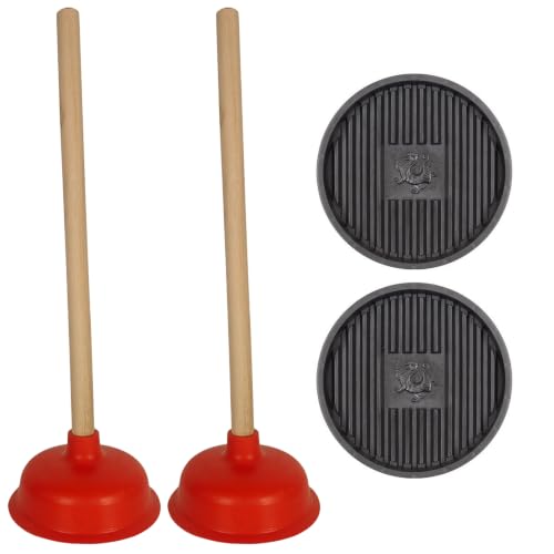 Toilet Plunger with Plunger Holder | Heavy Duty Bathroom Plunger Set for Toilet Repairable Blocked Toilets Sinks and Drains - color: Group 3