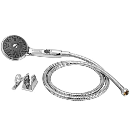 Dura Faucet DF-SA432K-CP RV Handheld Shower Wand Hose Kit (Chrome) | Eco on/off switch pauses flow to save water in tight showers. Fits standard RV shower hoses. - color: Chrome Polished, size: Wand & Hose Kit