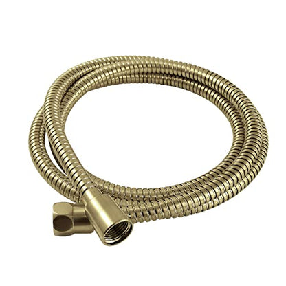 Kingston H72SS7 72-Inch Stainless Steel Shower Hose, Brushed Brass | Complement collection; Fabricated from 304 grade stainless steel material; Compatible withKingston brass wall mount shower - color: Brushed Brass