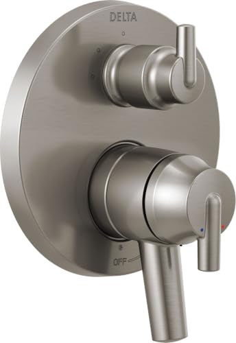 Delta Faucet Trinsic 17 Series 3-Setting Integrated Diverter Valve Trim Kit, Brushed Nickel Diverter Valve Trim Kit, Shower Trim Kit, Stainless T27859-SS (Valve Not Included) - color: Stainless