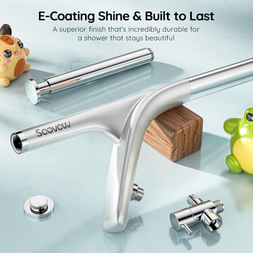 Dual Shower Head System- Double Showerheads for Couples - Chrome | Two People 2 Person Gifts for Women Men - Thicker 304 Stainless Steel, High Pressure, Adjustable, Bathroom Upgrade, SPA-Like - color: Chrome