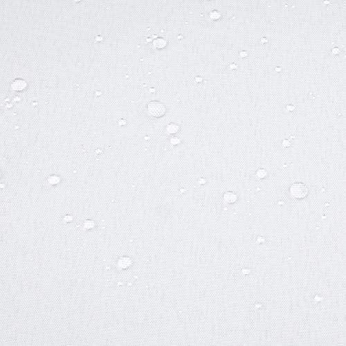 N&Y HOME Fabric Snap in Shower Curtain Liner Replacement White, 70x66 | for 71"x84" Extra Long Hotel Style Shower Curtain, With Magnets, Removable & Detachable, Washable, Water Repellent - color: White, size: 70"W x 66"L (Pack of 1)
