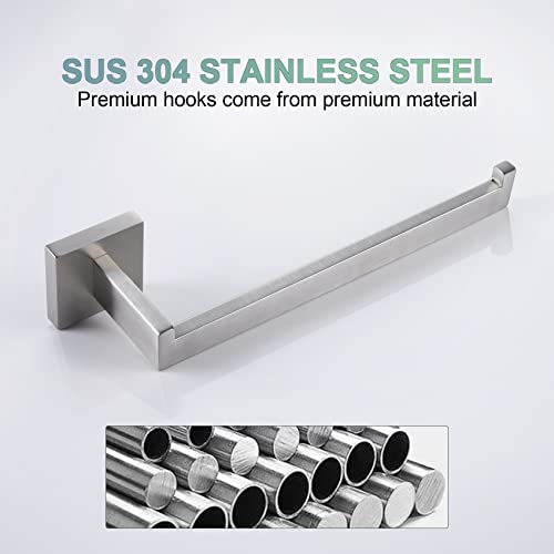 KOKOSIRI Hand Towel Holder Brushed Nickel Towel Bars Stainless Steel Bathroom Hardware Kitchen Paper Towel Holder Wall Mount, B3003BR - color: Brushed Nickel