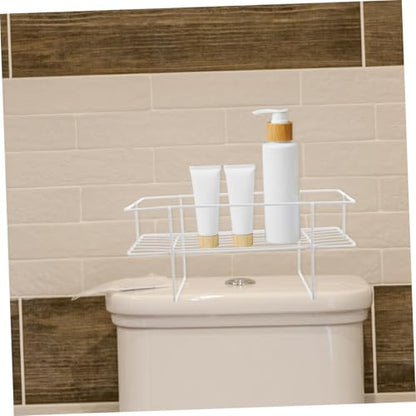 Bathroom Over Toilet Storage Shelf Wall Mounted Organizer Rack for Toiletries Accessories Multi Use Bathroom Supply Shelf Easy to Install Finish