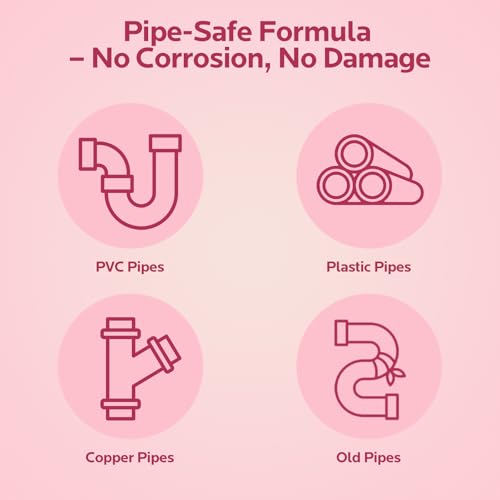Foaming Drain Cleaner Clog Remover for Kitchen & Bathroom Pipes 2Pack | Expanding Foam Action, Helps Break Down Grease, Soap Scum and Food Buildup, Keep Drains Fresh, Fast Drain Care
