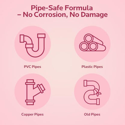 Foaming Drain Cleaner Clog Remover for Kitchen & Bathroom Pipes 2Pack | Expanding Foam Action, Helps Break Down Grease, Soap Scum and Food Buildup, Keep Drains Fresh, Fast Drain Care