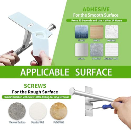 Double Roll Toilet Paper Holder, OBODING, Adhesive or Drilling Stainless Steel Toilet Paper Holder Wall Mount for Bathroom (Silver) - color: Silver