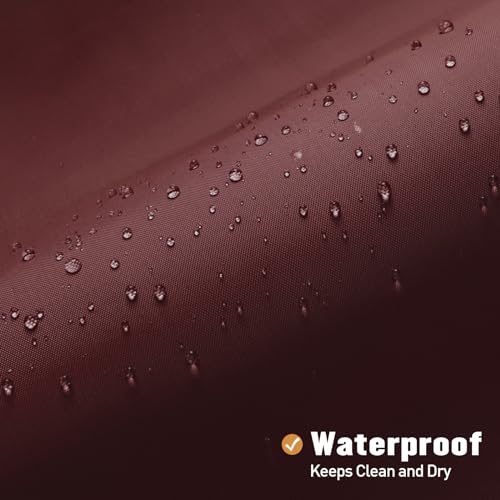 MitoVilla Stall Half Size Shower Curtain Liner, 36 x 72 Inch Fabric Bath Curtain Liner for Modern Hotel, Burgundy Shower Liners, Washable & Water Repellent - color: Fabric - Burgundy, size: 36"W x 72"L (Pack of 1)