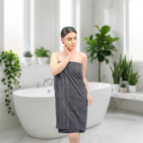 Bath Towels Set of 4 Extra Large Towels set, 30x60 In, 100% Uzbek Cotton 600 GSM, Oeko-TEX, Larger & Lighter Weight, Quicker to Dry, Super Soft and Absorbent Perfect for Bathroom–Dark Grey - color: Dark Grey