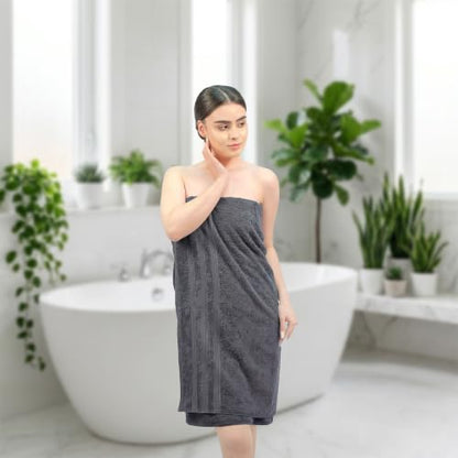 Bath Towels Set of 4 Extra Large Towels set, 30x60 In, 100% Uzbek Cotton 600 GSM, Oeko-TEX, Larger & Lighter Weight, Quicker to Dry, Super Soft and Absorbent Perfect for Bathroom–Dark Grey - color: Dark Grey
