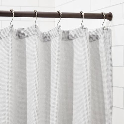 Amazon Basics No Drill Shower Curtain Tension Rod, Adjustable Length, 42-73", Bronze, Lightweight Metal - color: Bronze, size: 42-73"
