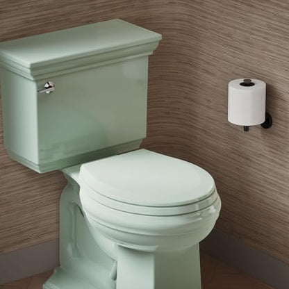 Kohler K-4662 Lustra Q2 Round Closed-Front Toilet Seat with Quick-Release and Qu, Seafoam Green
