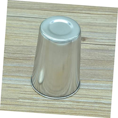 2Pcs Stainless Steel Tumbler Cups Silver Water Beverage Cups for Home Bathroom and Parties Easy to Clean Stainless Steel Design