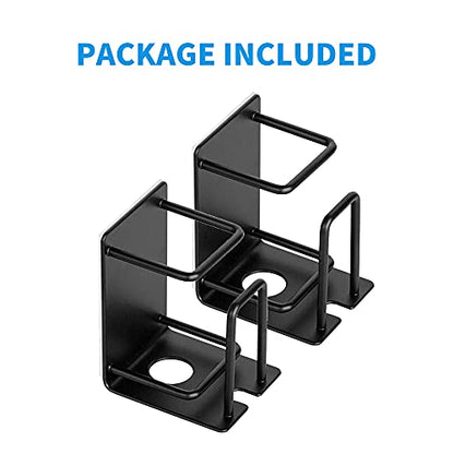 HANZE Toothbrush Holder 304 Stainless Steel Adhesive Wall Mounted 3 in 1 with Toothbrush Holder Toothpaste Holder and Cup Holder for Bathroom Shower, 2 Pack(Black) - color: 2 Pack Black