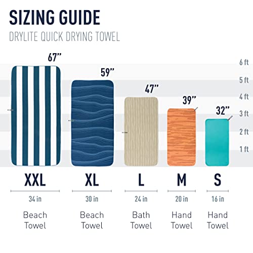 Sea to Summit Drylite Towel, Lightweight Camping and Travel Towel - color: Sage Green, size: Large