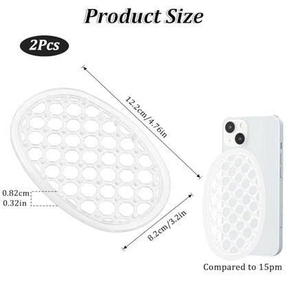 2 Pack Soap Dish for Shower, Non-Slip Silicone Bar Soap Holder Self-Draining Soaps Saver Pad Kitchen & Bathroom Accessories for Shower Niche/Shelf Bathtub