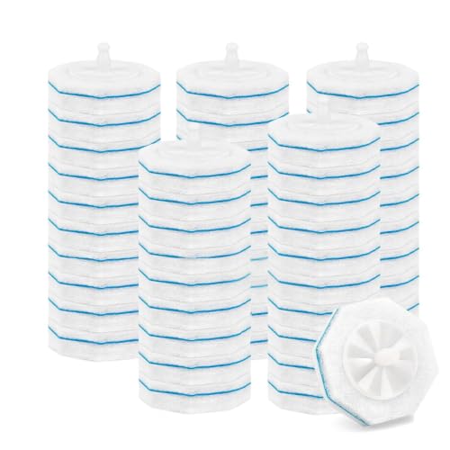 50 Count Toilet Wand Refills for Clorox, Upgraded Disposable Brush Heads Compatible with Clorox Wand Refills for Bathroom Cleaning
