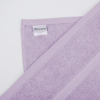 Decorative & Aesthetic Wash Cloths Set of 4 (12" x 12") Hotel Quality, Versatile as, Make Up Towels, Small Hand Towels, Bathroom Washcloths, Face Cloths, Spa Towels -%100 Cotton - Lilac - color: Lilac