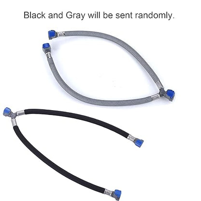 WOWOW Quick Connect Hose Hot and Cold Supply Hoses for Bathroom Faucet - size: 12 Inch