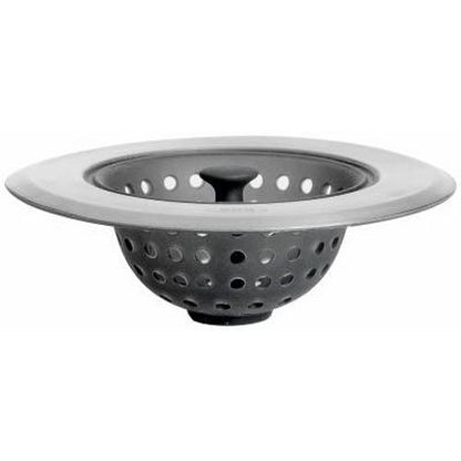 OXO Good Grips Silicone Sink Drain Strainer, Kitchen Sink Stopper | Catches Food Debris, Flexible Silicone Basket, Easy-Lift Handle, Fits Standard Drains, Dishwasher Safe, Kitchen Sink Strainer