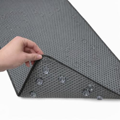 Bathtub Mat Non Slip, Bath Mat for Tub Non Slip, Tub Mat Extra Large 36 x 17 in, Bathtub Mat with Suction Cups & Drain Holes, Soft Foam, Machine Washable, Dark Grey - color: Dark Grey