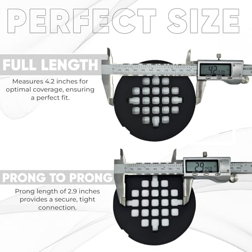4 ¼” Chrome Snap-in Shower Drain Cover -Solid Brass Construction - 4.25" OD Premium Round Grate Strainer - Easy Install - Professional Grade and Durability - Polished Finish - color: Chrome