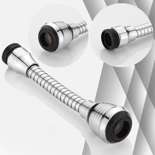 2Pcs Kitchen Faucet Extender Universal Faucet Spray Head 360° Swivel Adjustable Nozzle Spout for Bathroom Kitchen Tap Nozzle Filter Adapter