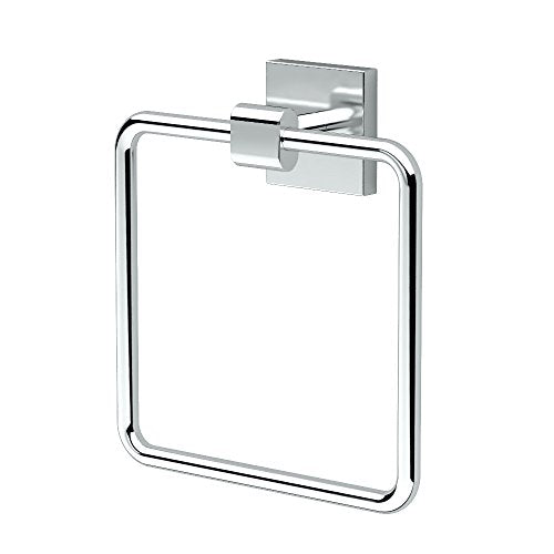 Gatco 4052 Elevate Towel Ring, Chrome, 6.13" Wide - color: Chrome, style: Elevate