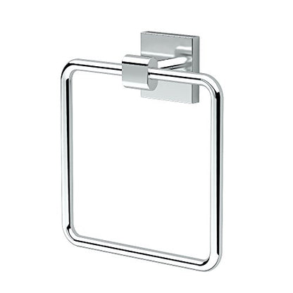 Gatco 4052 Elevate Towel Ring, Chrome, 6.13" Wide - color: Chrome, style: Elevate