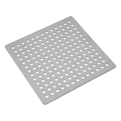 Square Drain Cover Grates,3.7" x 3.7" 304 Stainless Steel Drainage Grate Cover Replacement Floor Drain Strainer for Shower, Bathroom Floor, Balcony, and Outdoor Garden Drains - size: 3.7" x 3.7"