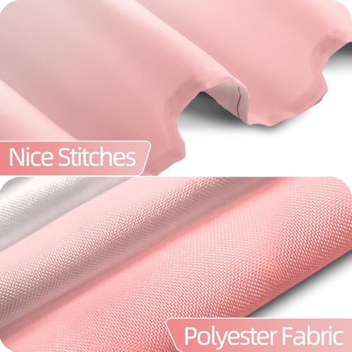 Ombre Pink Stall RV Shower Curtain with Hooks 36x72inches | Machine Washable Waterproof, Modern Solid Boho Gradient, Bathroom Dorm Hotel Room Divider, Easy to Install, Window Curtain - color: Pink, size: 36"W x 72"L (Pack of 1)