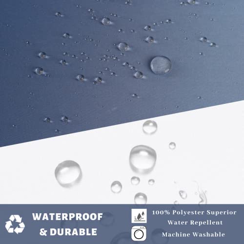 71" W x 74" L Hook Free Fabric Shower Curtain with Polyester Snap-in Liner with Magnets–Hotel Quality Top See Through Gradient Blue - color: Gradient Blue, size: 65"W x 76.4"L (Pack of 1)