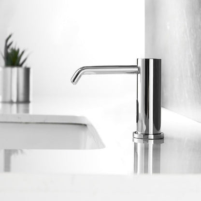 Automatic Soap Dispenser for Kitchen Sink,Touchless Built-in Liquid Soap Dispenser with 33.81oz/1000ml Motion Activated No Touch Sanitizer Dispenser for Bathroom with High Capacity - color: Chrome