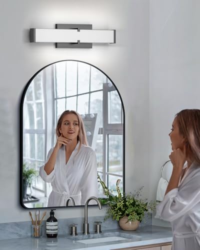 Modern 24IN Black Bathroom Vanity Light, 25W 2500 Lumen Dimmable, 5CCT, ETL Certified - size: 24IN 5CCT