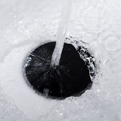 Pop up Sink Drain Stopper for Bathroom Vessel Vanity Sink Art Basin Matte Black, Big Cap Without Overflow, Metal Pop-up Drain Strainer with Detachable Basket Stopper - color: Matte Black, style: without overflow