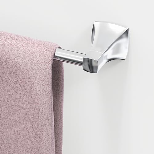 18 Inch Chrome Towel Bar Towel Rack for Bathroom Kitchen Hand Towel Holder Dish Cloths Hanger SUS304 Stainless Steel Rustproof Wall Mount - color: Chrome, size: 18 inch