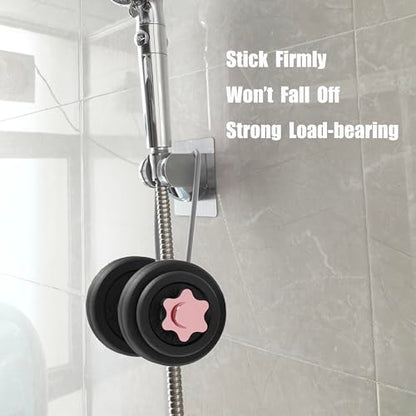 Strong Adhesive and Waterproof Shower Head Holder, Adjustable Handheld Shower Holder Wall Mount Shower Bracket by Lofekea - style: Silver and Gray - 1 Pack