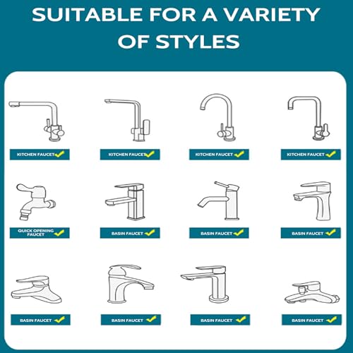 1080° Rotating Faucets Extender, 2 Modes Rotatable Faucet Aerator Extension | Dual water outlet modes, multi-directional adjustment, multiple accessory sets, simple and quick installation