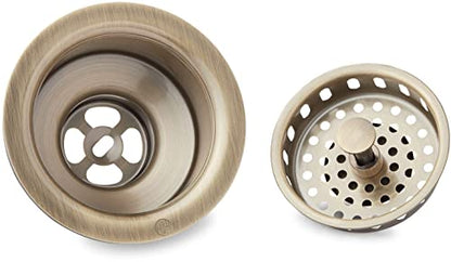 Signature Hardware 446627 4-1/2" Basket Strainer with Tailpiece - color: Stainless Steel