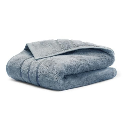 Cariloha Hand Towel - Extra-Smooth and Soft - Blue Lagoon - 16" x 30" | Plush, Quick-Dry Towels, Turkish Cotton, Bamboo Viscose Blend, Highly Absorbent Bathroom Hand Towels, Odor Resistant - color: Blue Lagoon