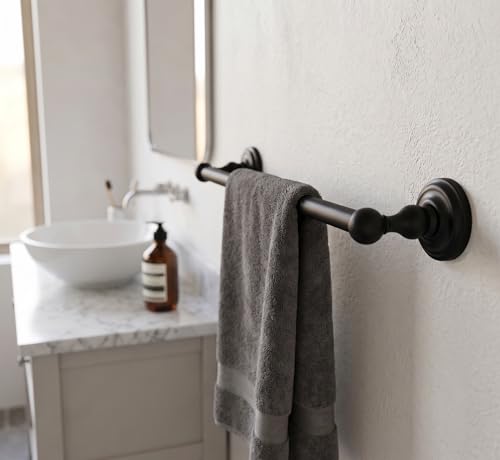 Royal Series Black 24" Towel Bar: MBA5521 - color: Black, style: Towel Bar
