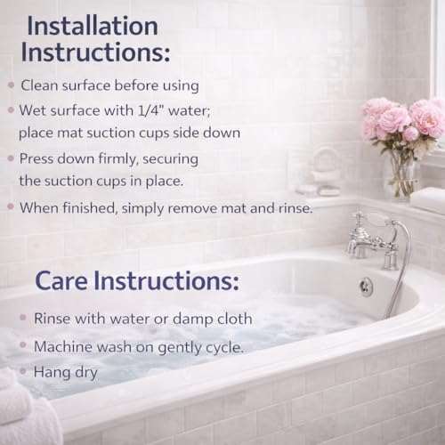 Bathtub Mat Non Slip, Bath Mat for Tub Non Slip, Tub Mat Extra Large 36 x 17 in, Bathtub Mat with Suction Cups & Drain Holes, Soft Foam, Machine Washable, White - color: White