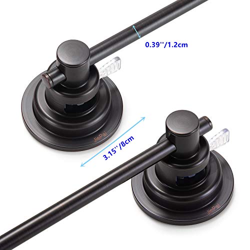 JiePai 16 Inch Suction Cup Towel Bar,Towel Racks for Bathroom,Bronze | Vacuum Suction,No Drill,Removable,Heavy Duty Wall Mount ,For Smooth Surfaces,for Bathroom & Kitchen - color: Suction Towel Bar-16 Inch Rubbed Bronze